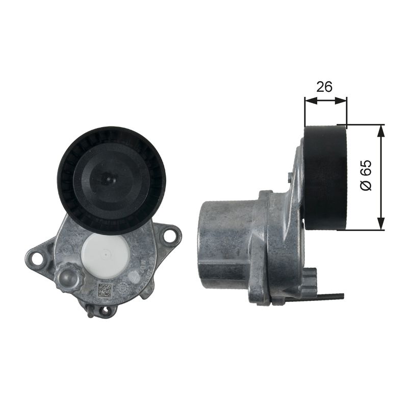 GATES T39197 Belt Tensioner, V-ribbed belt