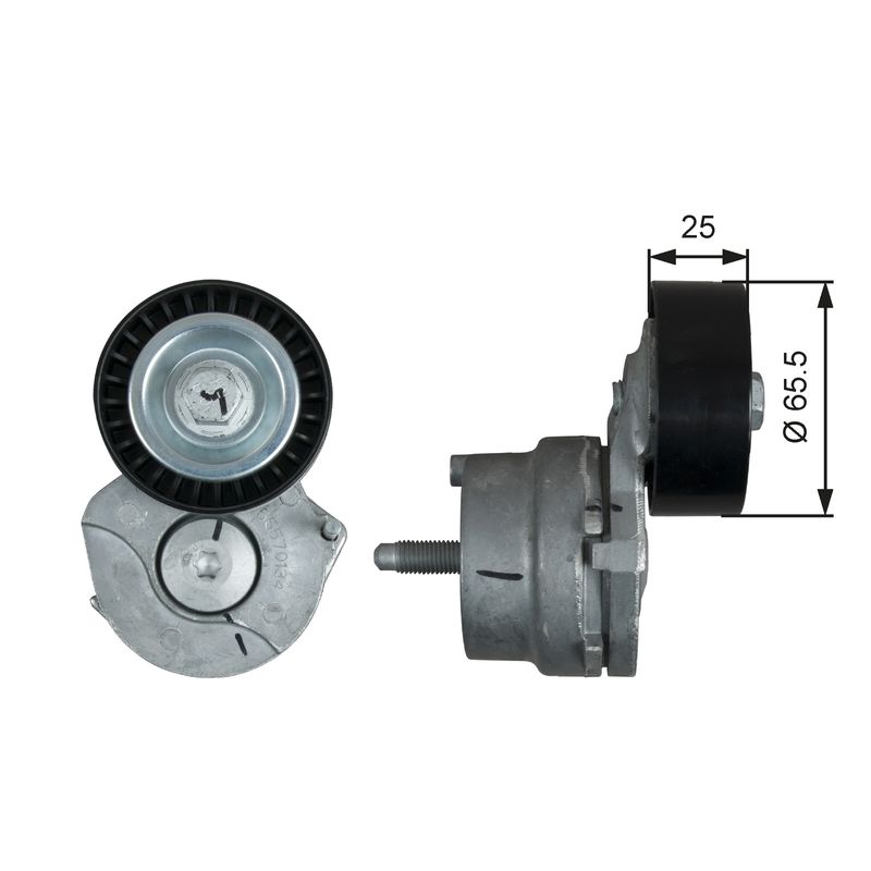 GATES T39205 Belt Tensioner, V-ribbed belt