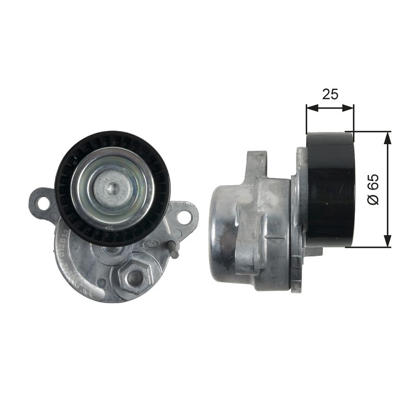 GATES T39212 Belt Tensioner, V-ribbed belt