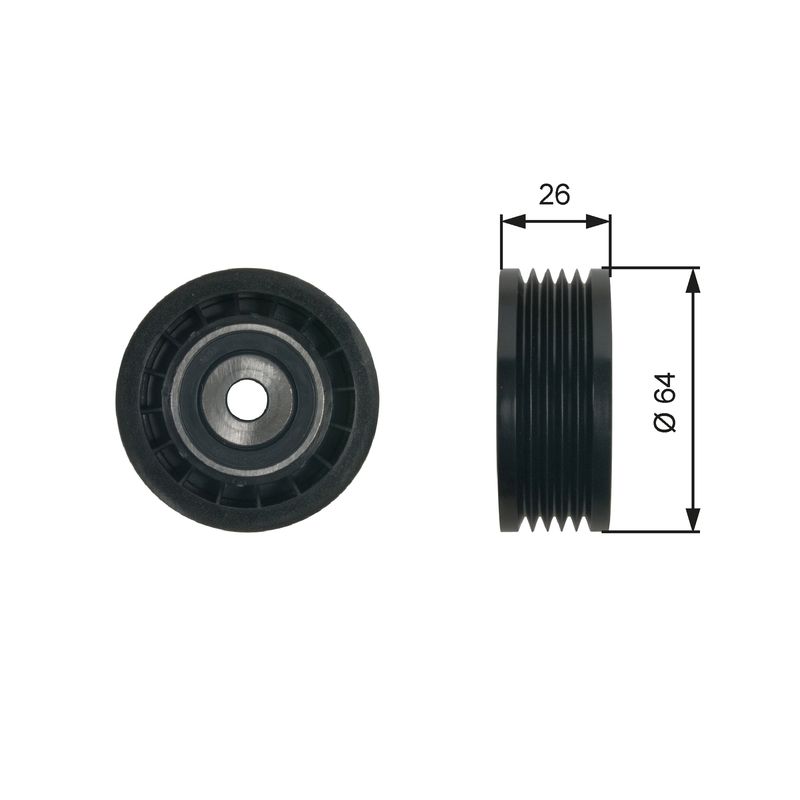 GATES T39234 Tensioner Pulley, V-ribbed belt