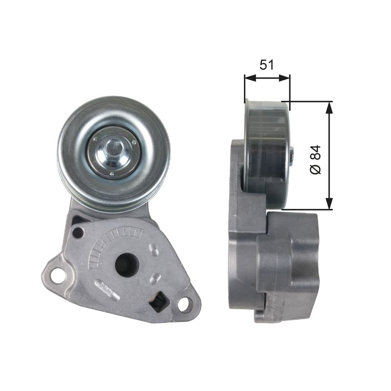 GATES T39248 Belt Tensioner, V-ribbed belt