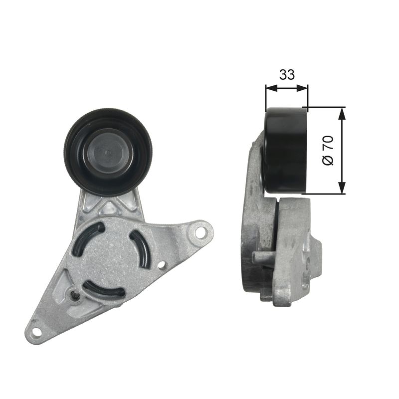 GATES T39250 Belt Tensioner, V-ribbed belt
