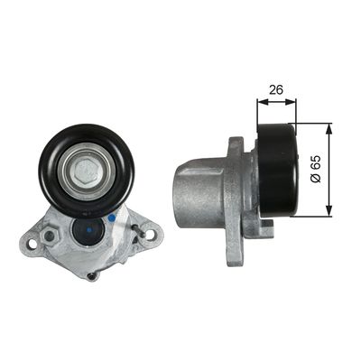 Belt Tensioner, V-ribbed belt GATES T39293