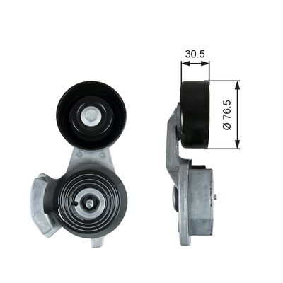 Belt Tensioner, V-ribbed belt GATES T39366