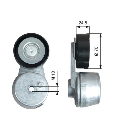 Belt Tensioner, V-ribbed belt GATES T39375
