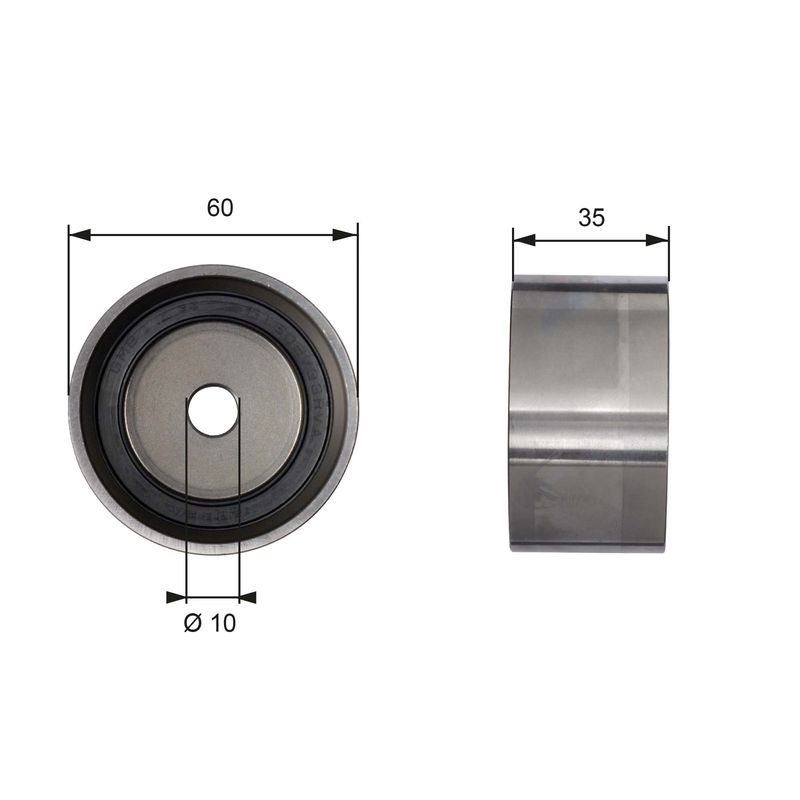GATES T41040 Deflection Pulley/Guide Pulley, timing belt