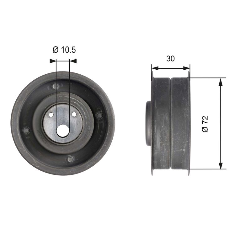 GATES T41080 Tensioner Pulley, timing belt