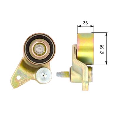 Tensioner Pulley, timing belt GATES T41086