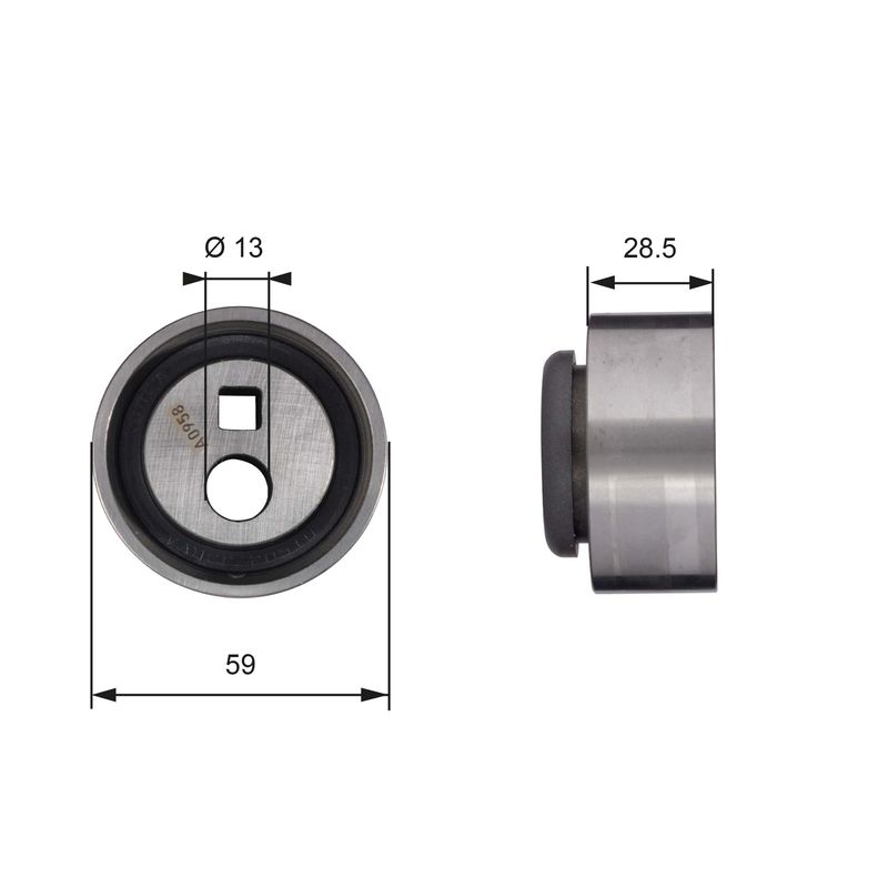 GATES T41130 Tensioner Pulley, timing belt