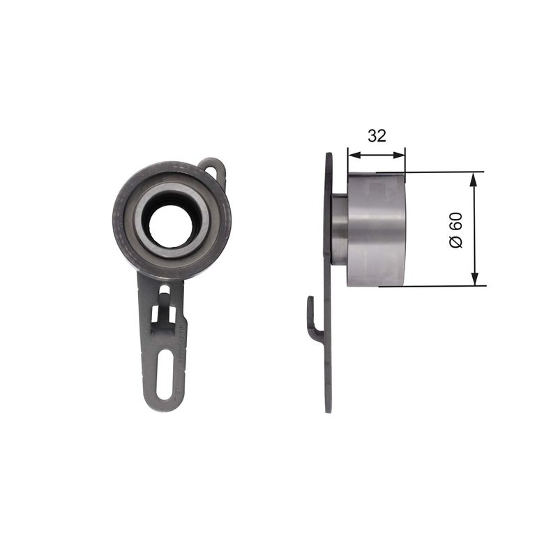 GATES T41150 Tensioner Pulley, timing belt