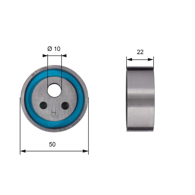 GATES T41154 Tensioner Pulley, timing belt