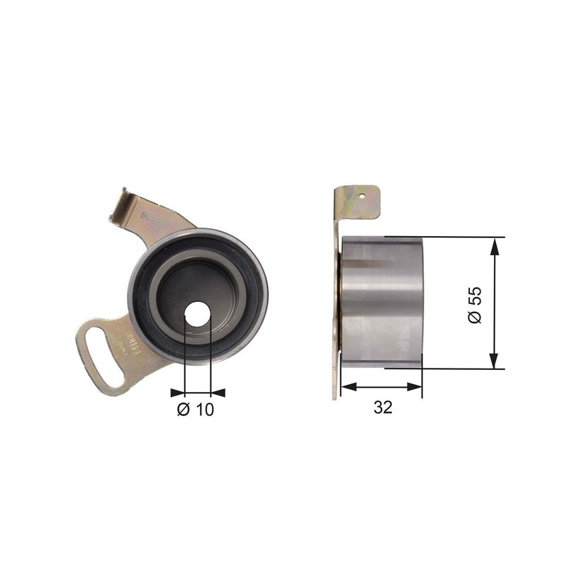 GATES T41168 Tensioner Pulley, timing belt