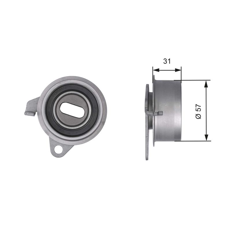 GATES T41211 Tensioner Pulley, timing belt