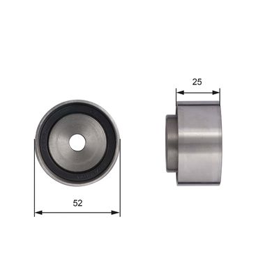 Deflection/Guide Pulley, timing belt GATES T42005