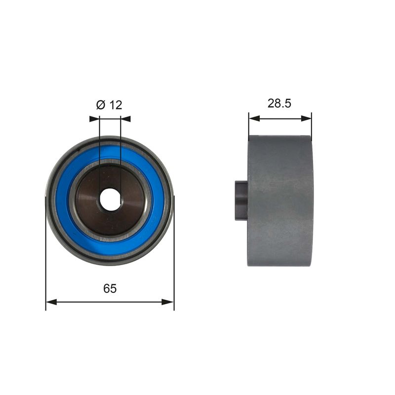 GATES T42081 Deflection/Guide Pulley, timing belt