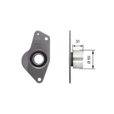 Deflection/Guide Pulley, timing belt GATES T42089