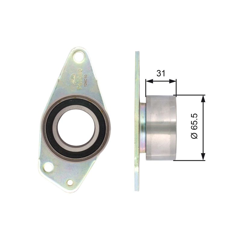 GATES T42090 Deflection/Guide Pulley, timing belt