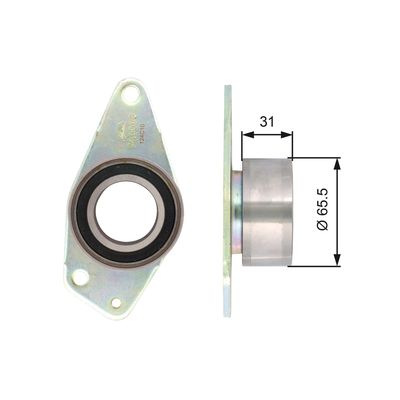 Deflection/Guide Pulley, timing belt GATES T42090