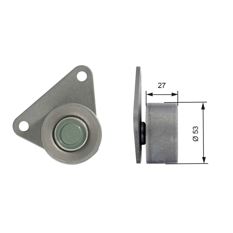 GATES T42097 Deflection/Guide Pulley, timing belt