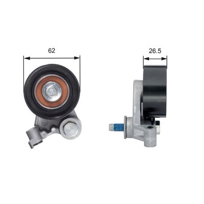 Tensioner Pulley, timing belt GATES T42134