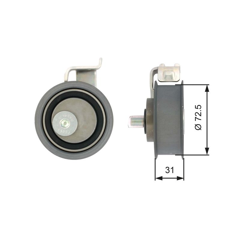 GATES T43017 Tensioner Pulley, timing belt