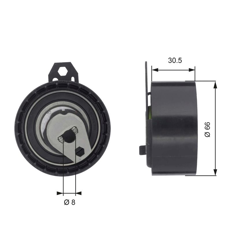GATES T43034 Tensioner Pulley, timing belt