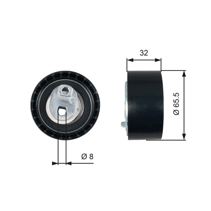 GATES T43035 Tensioner Pulley, timing belt
