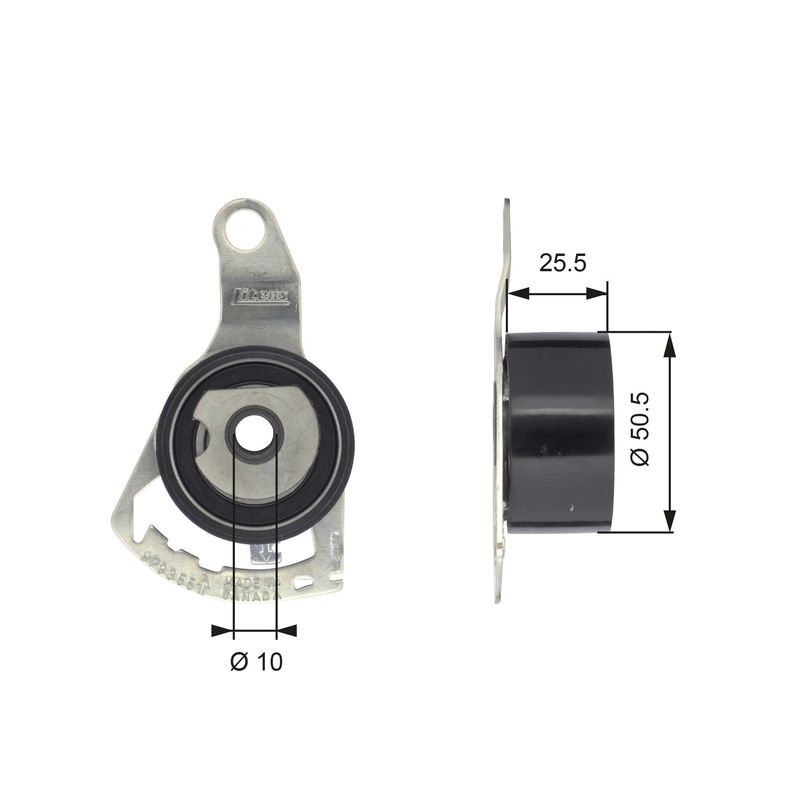 GATES T43056 Tensioner Pulley, timing belt