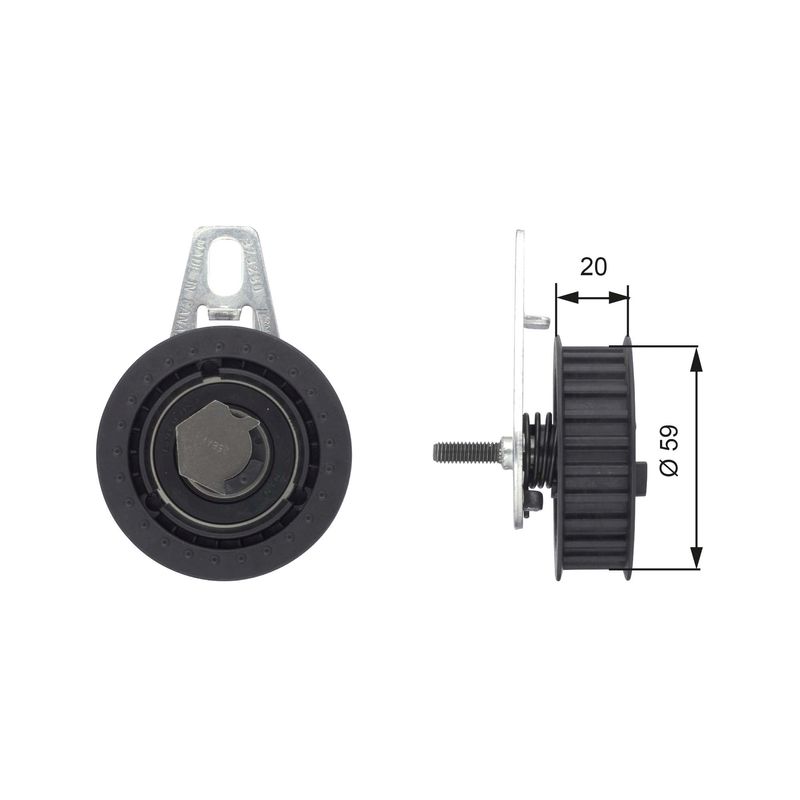 GATES T43108 Tensioner Pulley, timing belt