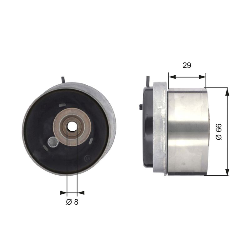 GATES T43143 Tensioner Pulley, timing belt