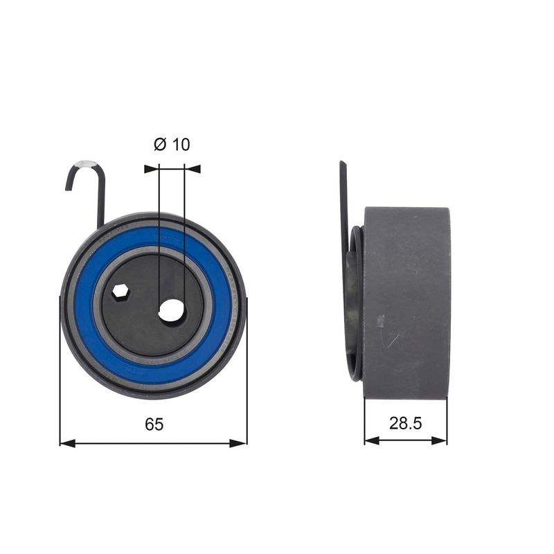GATES T43144 Tensioner Pulley, timing belt