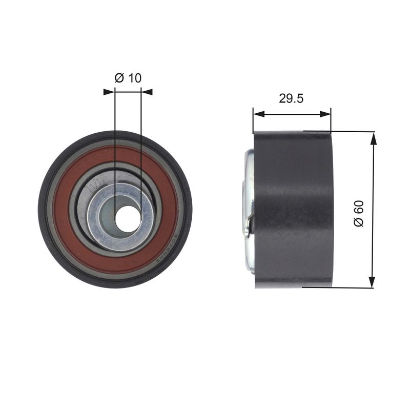 GATES T43147 Tensioner Pulley, timing belt
