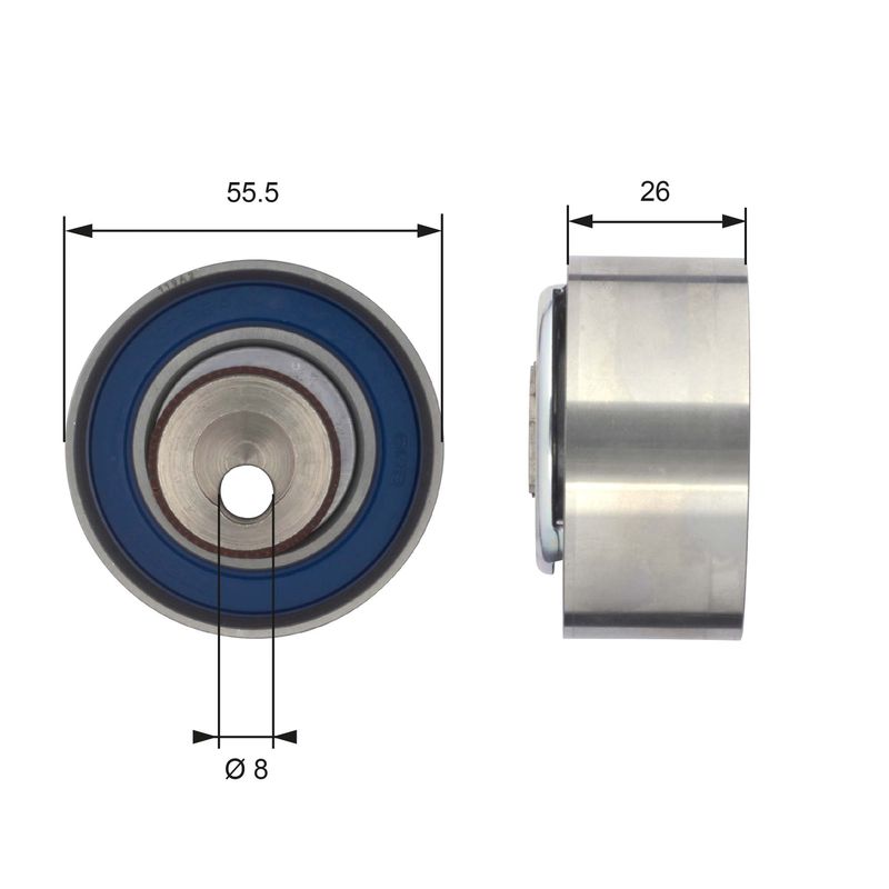 GATES T43156 Tensioner Pulley, timing belt