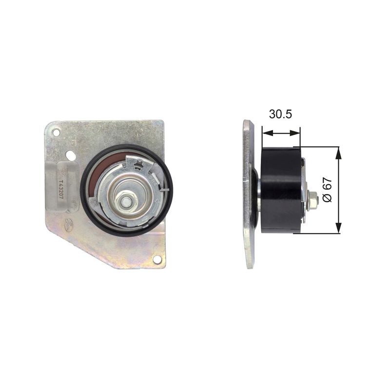 GATES T43207 Tensioner Pulley, timing belt