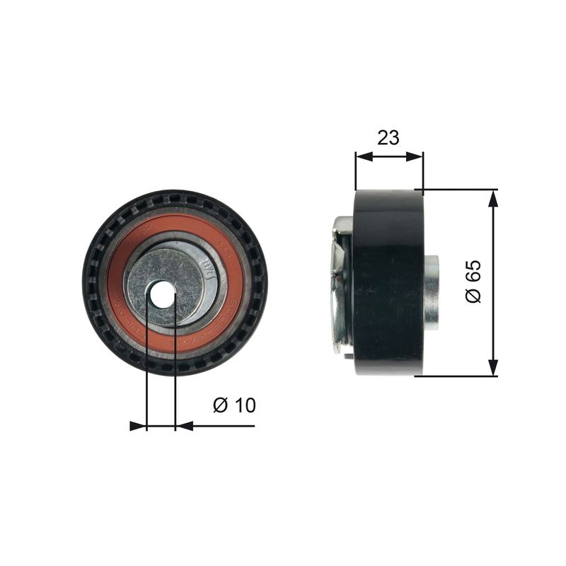 GATES T43228 Tensioner Pulley, timing belt