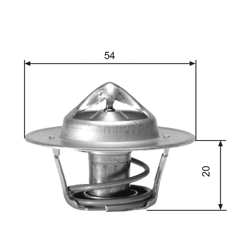 GATES TH00171G1 Thermostat, coolant