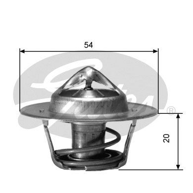 GATES TH00191 Thermostat, coolant