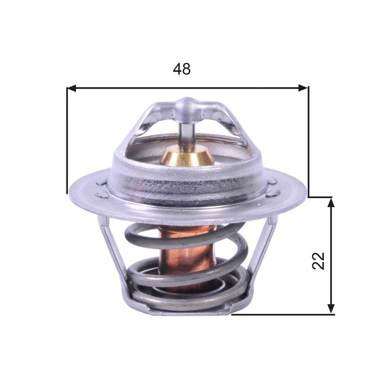 GATES TH00391G1 Thermostat, coolant