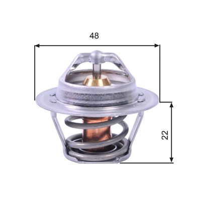 Thermostat, coolant GATES TH00391G1
