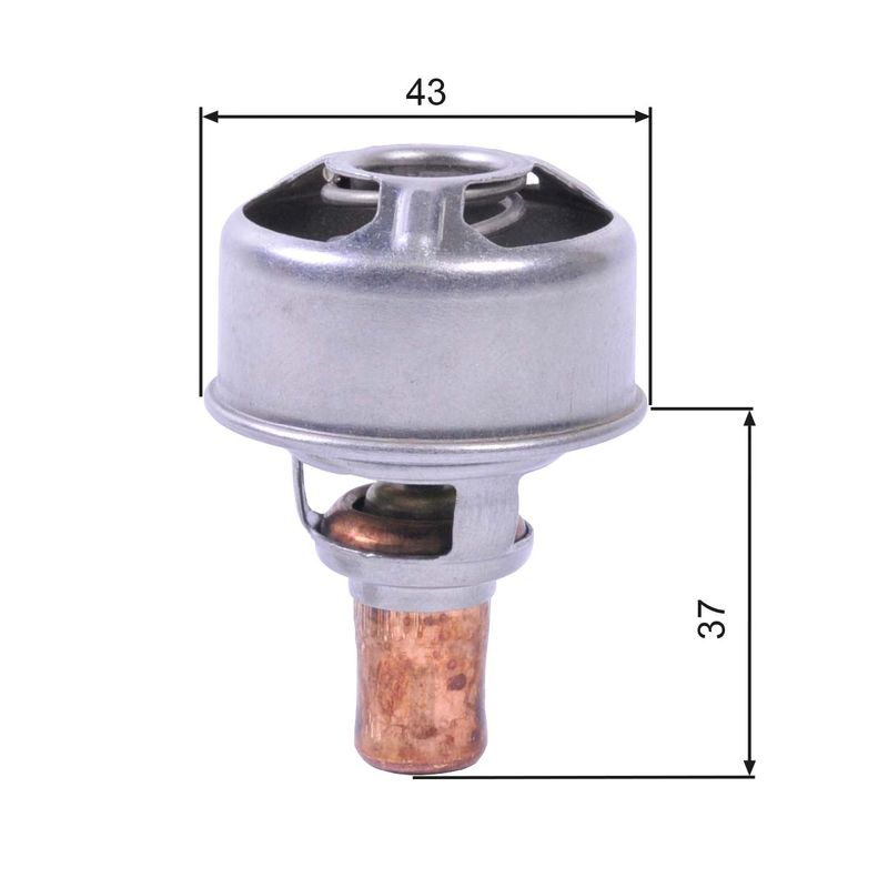 GATES TH01483 Thermostat, coolant
