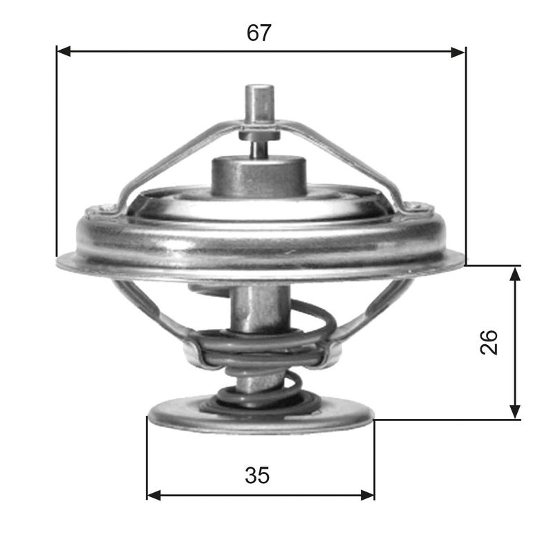 GATES TH01880G1 Thermostat, coolant