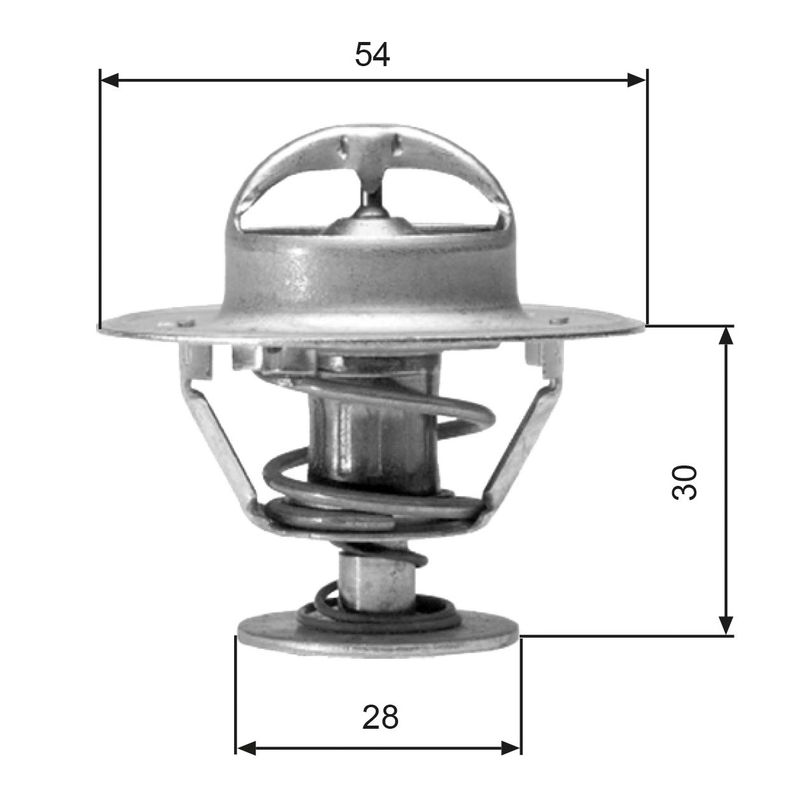GATES TH02491G1 Thermostat, coolant