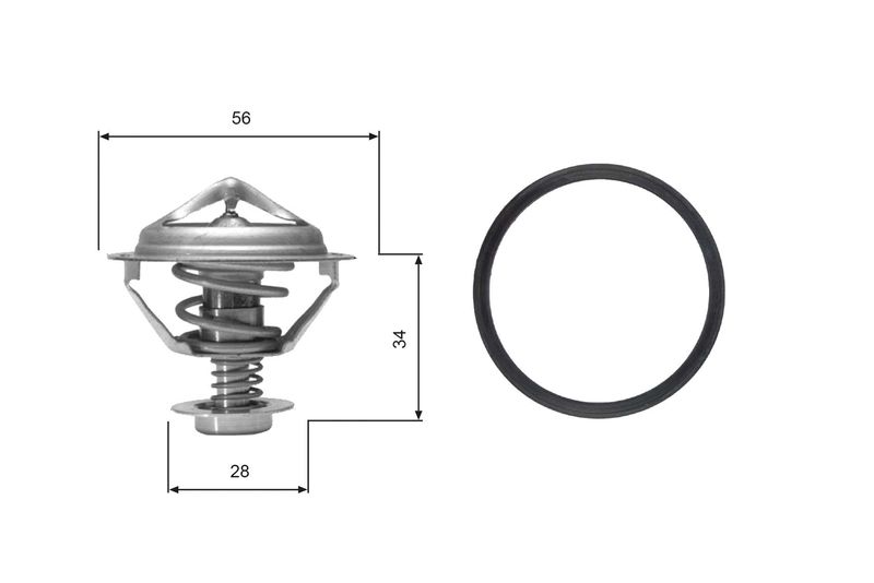 GATES TH05682G1 Thermostat, coolant