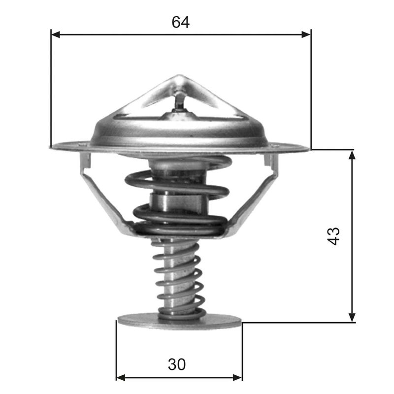 GATES TH05977G1 Thermostat, coolant