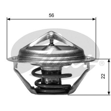 GATES TH06182G1 Thermostat, coolant