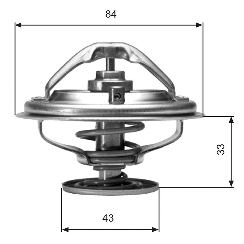 GATES TH06582G1 Thermostat, coolant