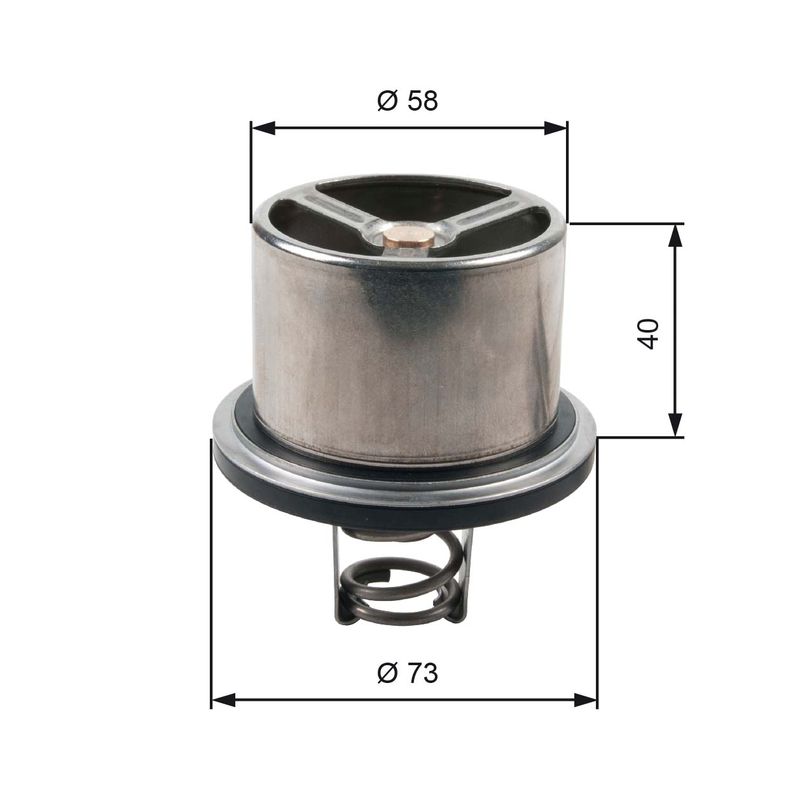 GATES TH07882 Thermostat, coolant
