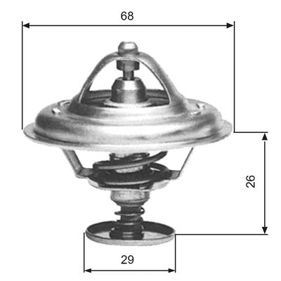 Thermostat, coolant GATES TH08983G1