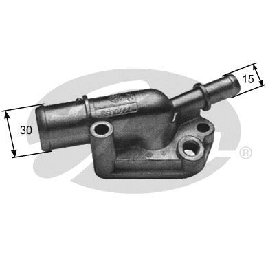Thermostat, coolant GATES TH09287G1