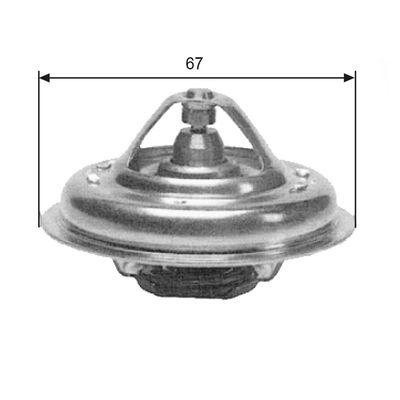 Thermostat, coolant GATES TH09985G1